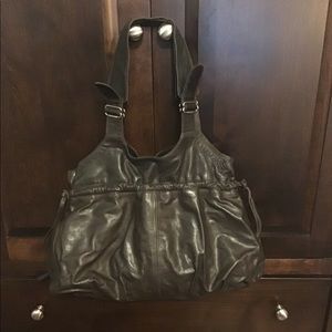 Rudsak large brown leather hobo purse